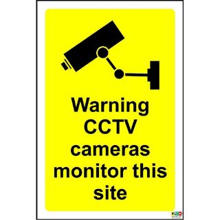 Picture of Warning Cctv Cameras Monitor This Site Safety Sign