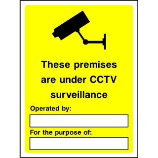 Picture of "These Premises Are Under Ctv Surveillance- Operated By