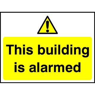 Picture of "This Building Is Alarmed" Sign 