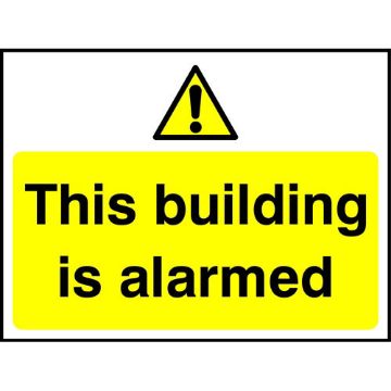 Picture of "This Building Is Alarmed" Sign 