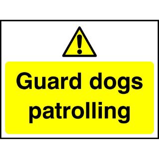 Picture of "Guard Dogs Patrolling" Sign 
