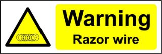 Picture of Warning Razor wire