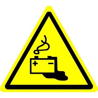 Picture of International Warning Battery Charging Symbol