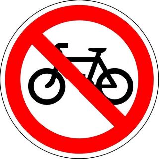 Picture of International No Bicycles Symbol