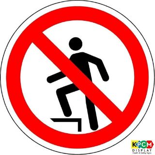 Picture of International No Stepping On Surface Symbol