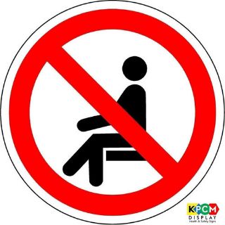 Picture of International No Sitting Symbol 