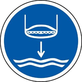 Picture of International Lower Lifeboat To The Water In Launch Sequence Symbol