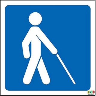 Picture of Low Vision Logo Safety Sign - Highlight Where Services Or Assistance For The Partially Sighted (Low Vision) Or Blind Persons Are Available Within Your Premises