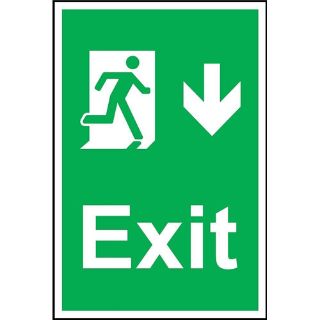 Picture of Fire Exit Symbol & Right Arrow Safety Sign