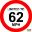 Show details for Limited To 62 Mph Vehicle Speed Limit Sign. Shows The Maximum Speed For Your Vehicle On Motorways, Suitable For All Types Of Vans Including Courier Vans And 7.5T Trucks, Caravans And General Trailers. Stick The Sticker To The Rear Of Your Vehicle Picture of Limited To 62 Mph Vehicle Speed Limit Sign. Shows The Maximum Speed For Your Vehicle On Motorways, Suitable For All Types Of Vans Including Courier Vans And 7.5T Trucks, Caravans And General Trailers. Stick The Sticker To The Rear Of Your Vehicle