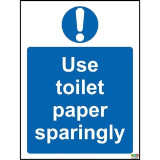 Picture of Use Toilet Paper Sparingly Sign