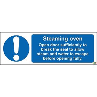 Picture of Steaming Oven Safety Sign