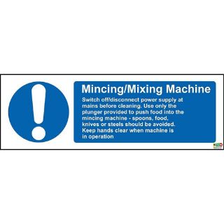 Picture of Mincing Mixing Machine Safety Sign