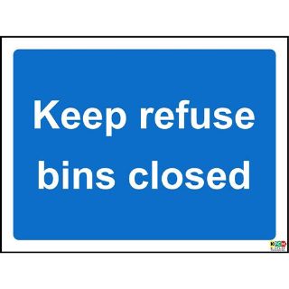 Picture of Keep Refuse Bins Closed Sign
