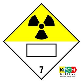 Picture of Dangerous Substance Labels Radioactive Blank Safety Sign 