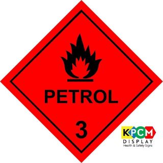 Picture of Dangerous Substance Labels Petrol Safety Sign