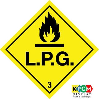 Picture of Dangerous Substance Labels L.P.G Safety Sign 