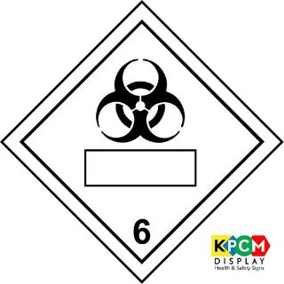 Picture of Dangerous Substance Labels Infectious Substance Blank Safety Sign 