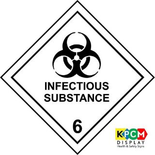 Picture of Dangerous Substance Labels Infectious Substance Safety Sign