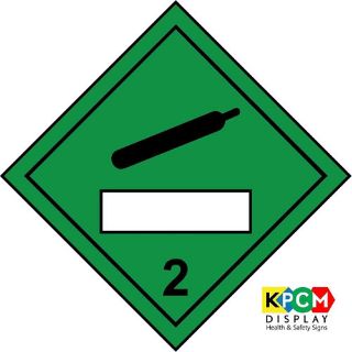 Picture of Dangerous Substance Labels Gas Blank Safety Sign 2 