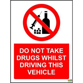 Picture of Do Not Take Drugs Warning Sign