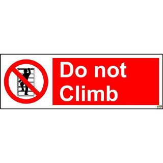 Picture of Do Not Climb Sign