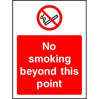 Picture of "No Smoking Beyond This Point" Sign 