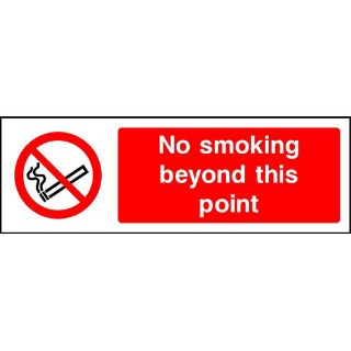 Picture of "No Smoking Beyond This Point" Sign  