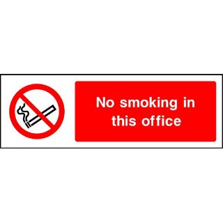 Picture of "No Smoking In This Office" Sign 