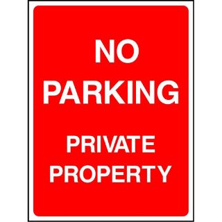 Picture of "No Parking Private Property" Sign 