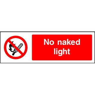 Picture of "No Naked Light" Sign 
