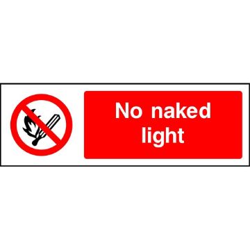 Picture of "No Naked Light" Sign 