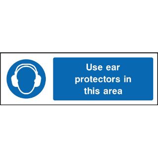 Picture of "Use Ear Protectors In This Area" Sign 