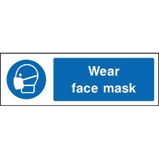 Picture of "Wear Face Mask" Sign 