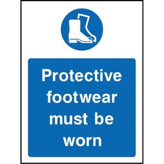 Picture of "Protective Footwear Must Be Worn" Sign 