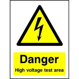 Picture of "Danger High Voltage" Sign 