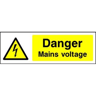 Picture of "Danger Mains Voltage" Sign 