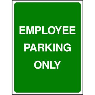 Picture of "Employee Parking Only" Sign 