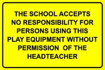 安心 保証 Sticker - Warning - 1x The School Accepts NO