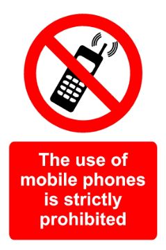 KPCM | Don’t Use Mobile Phone Signs